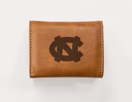 NCAA North Carolina Tar Heels Laser Engraved Tri-Fold Wallet Fan Gear NCAA North Carolina Tar Heels