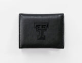 NCAA Texas Tech Red Raiders Laser Engraved Tri-Fold Wallet Fan Gear NCAA Texas Tech Red Raiders
