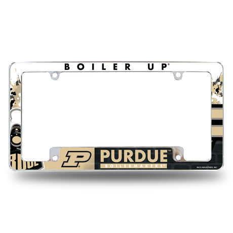 NCAA Purdue Boilermakers All Over Chrome Frame Fan Gear NCAA Purdue Boilermakers