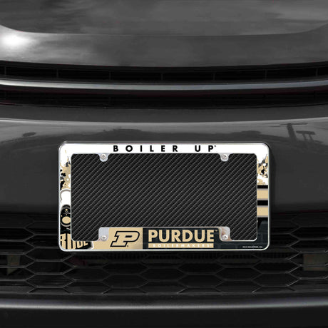 NCAA Purdue Boilermakers All Over Chrome Frame Fan Gear NCAA Purdue Boilermakers