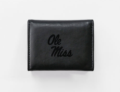 NCAA Mississippi Rebels - Ole Miss Laser Engraved Tri-Fold Wallet Fan Gear NCAA Mississippi Rebels