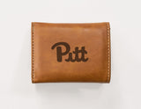 NCAA Pitt Panthers Laser Engraved Tri-Fold Wallet Fan Gear NCAA Pitt Panthers
