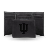 NCAA Indiana Hoosiers Laser Engraved Tri-Fold Wallet Fan Gear NCAA Indiana Hoosiers