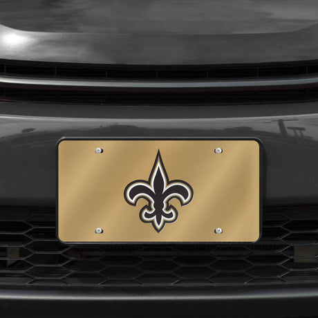 NFL New Orleans Saints Laser Cut License Plate Tag Fan Gear NFL New Orleans Saints