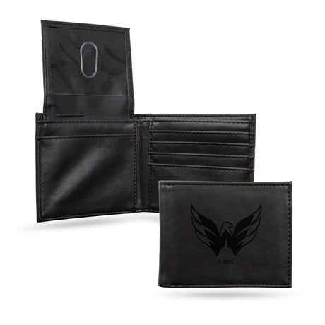 NHL Washington Capitals Laser Engraved Billfold Fan Gear NHL Washington Capitals