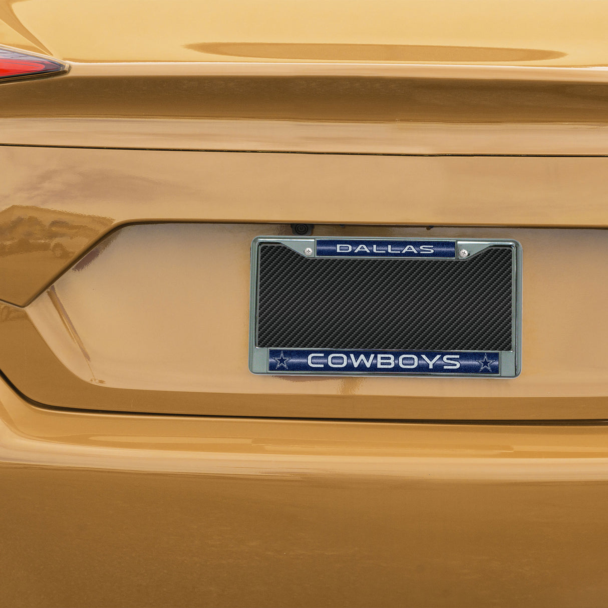 NFL Dallas Cowboys Chrome Glitter License Plate Frame Fan Gear NFL Dallas Cowboys