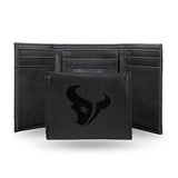 NFL Houston Texans Laser Engraved Trifold Wallet Fan Gear NFL Houston Texans