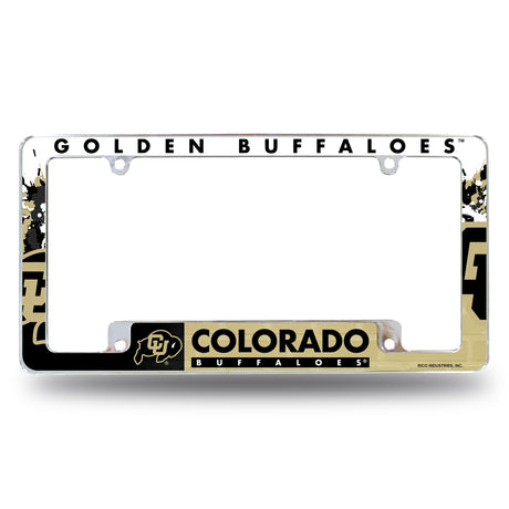 NCAA Colorado Buffaloes All Over Chrome Frame Fan Gear NCAA Colorado Buffaloes