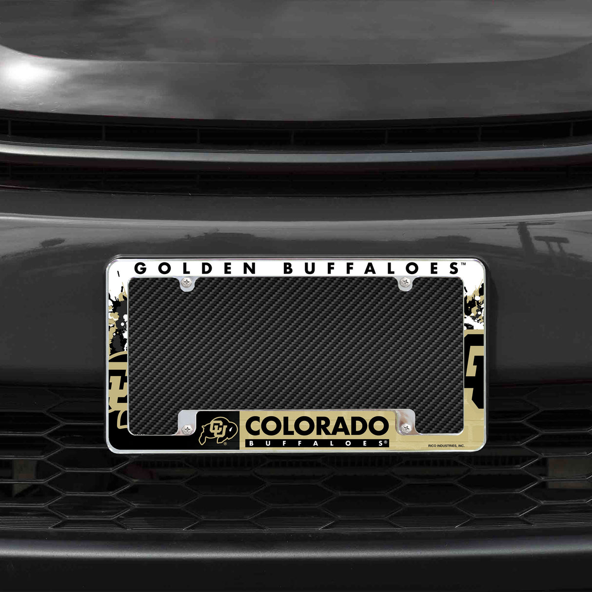 NCAA Colorado Buffaloes All Over Chrome Frame Fan Gear NCAA Colorado Buffaloes