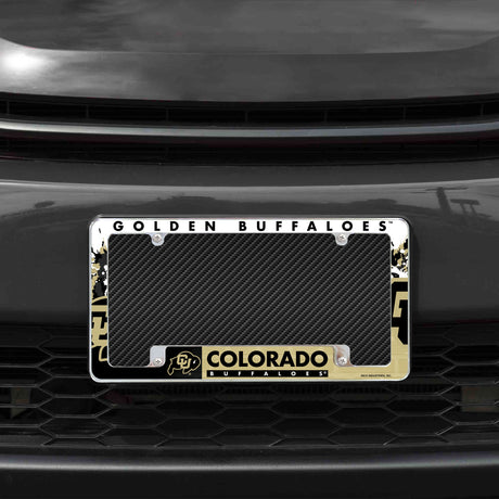 NCAA Colorado Buffaloes All Over Chrome Frame Fan Gear NCAA Colorado Buffaloes