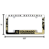 NCAA Colorado Buffaloes All Over Chrome Frame Fan Gear NCAA Colorado Buffaloes