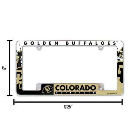 NCAA Colorado Buffaloes All Over Chrome Frame Fan Gear NCAA Colorado Buffaloes
