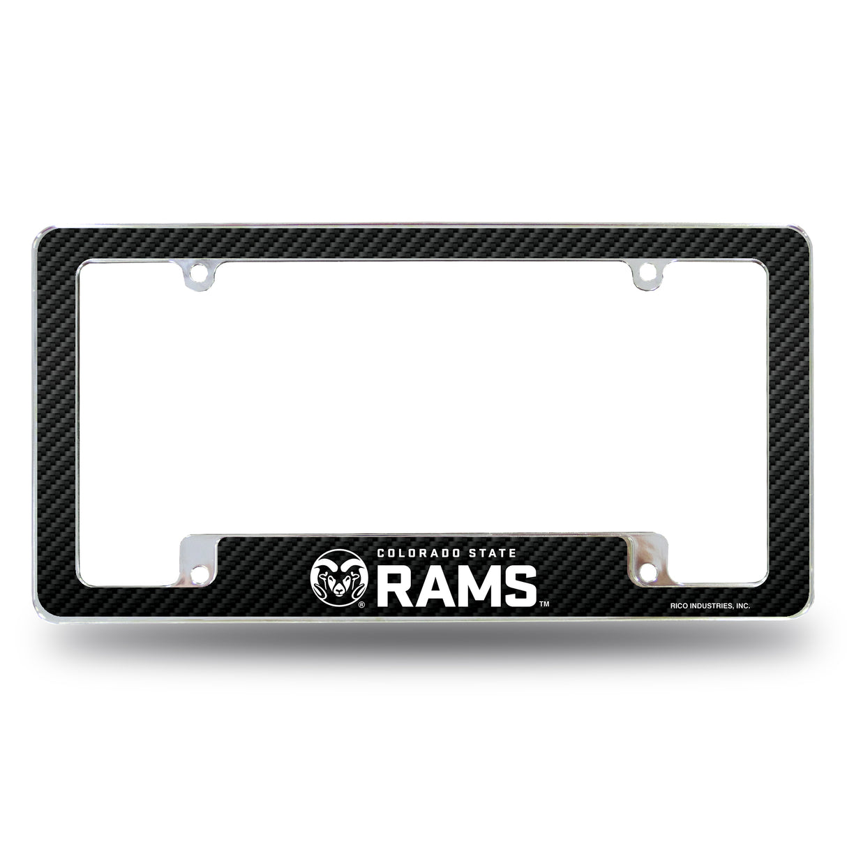 NCAA Colorado State Rams All Over Chrome Frame Fan Gear NCAA Colorado State Rams
