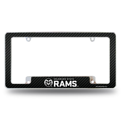 NCAA Colorado State Rams All Over Chrome Frame Fan Gear NCAA Colorado State Rams