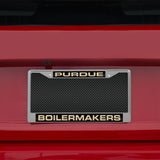 NCAA Purdue Boilermakers Laser Cut Chrome License Plate Frame Fan Gear NCAA Purdue Boilermakers