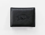 NCAA Arkansas Razorbacks Laser Engraved Tri-Fold Wallet Fan Gear NCAA Arkansas Razorbacks