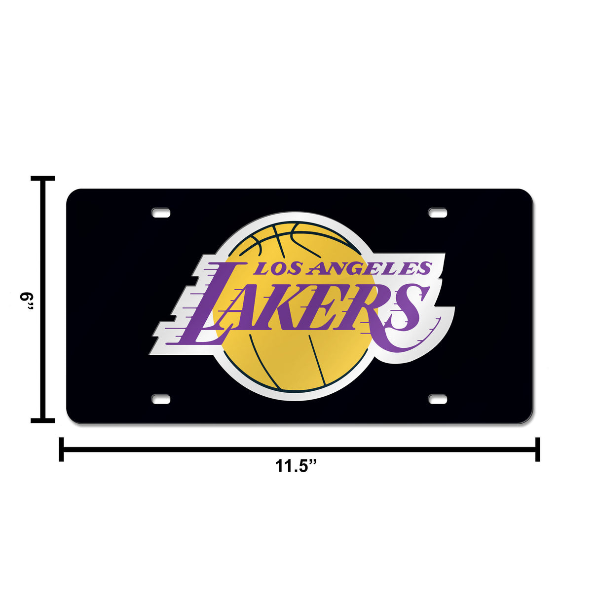 NBA Los Angeles Lakers Laser Cut License Plate Tag Fan Gear NBA Los Angeles Lakers