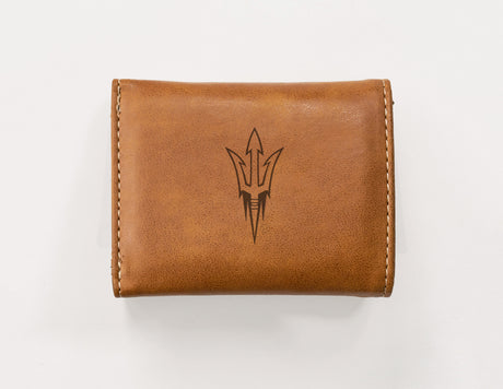 NCAA Arizona State Sun Devils - ASU Laser Engraved Tri-Fold Wallet Fan Gear NCAA Arizona State Sun Devils