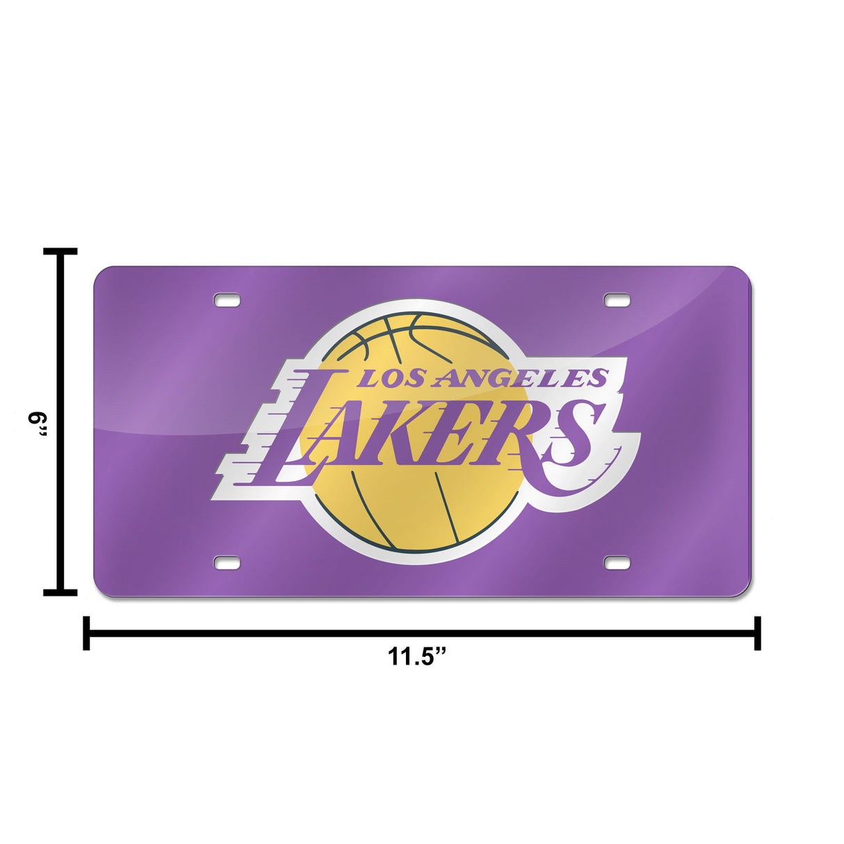 NBA Los Angeles Lakers Laser Cut License Plate Tag Fan Gear NBA Los Angeles Lakers