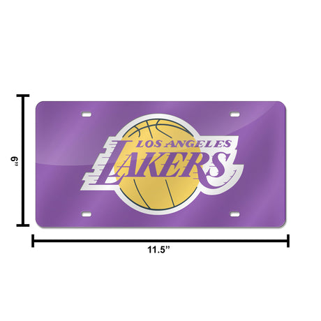 NBA Los Angeles Lakers Laser Cut License Plate Tag Fan Gear NBA Los Angeles Lakers