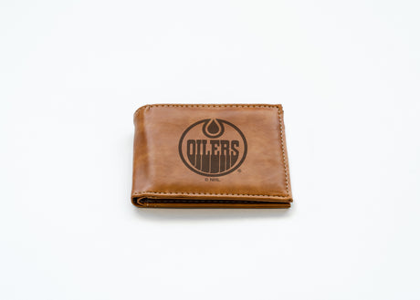 NHL Edmonton Oilers Laser Engraved Billfold Fan Gear NHL Edmonton Oilers