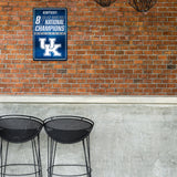 NCAA Kentucky Wildcats Large Metal Sign
