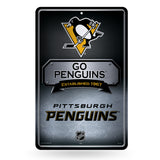 NHL Pittsburgh Penguins Large Metal Sign