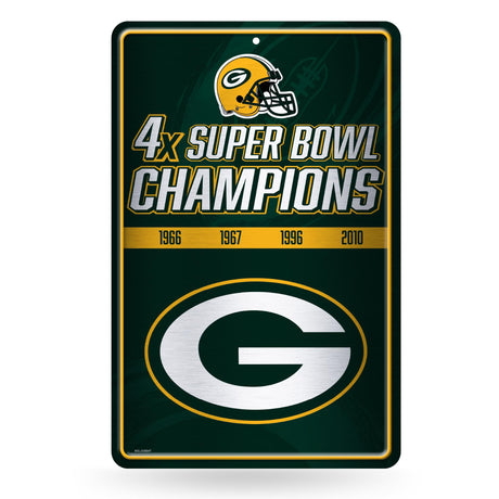 NFL Green Bay Packers Large Metal Sign Fan Gear NFL Green Bay Packers