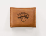 NBA New York Knicks Laser Engraved Trifold Wallet Fan Gear NBA New York Knicks
