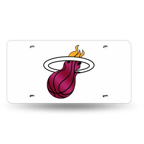 NBA Miami Heat Laser Cut License Plate Tag Fan Gear NBA Miami Heat