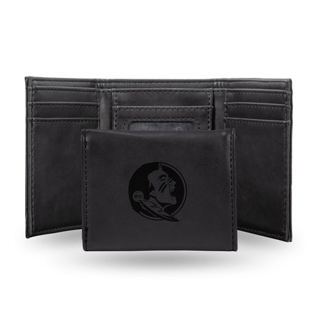 NCAA Florida State Seminoles Laser Engraved Tri-Fold Wallet Fan Gear NCAA Florida State Seminoles