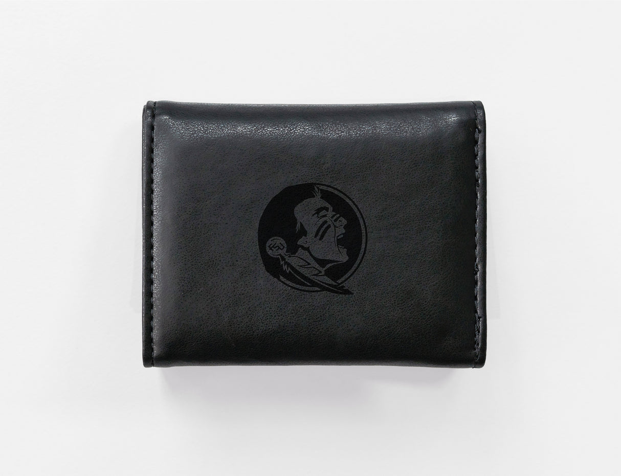NCAA Florida State Seminoles Laser Engraved Tri-Fold Wallet Fan Gear NCAA Florida State Seminoles