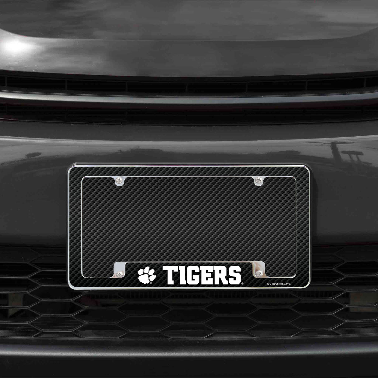 NCAA Clemson Tigers All Over Chrome Frame Fan Gear NCAA Clemson Tigers