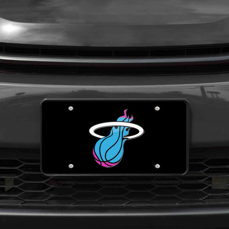 NBA Miami Heat Laser Cut License Plate Tag Fan Gear NBA Miami Heat