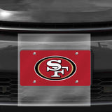 NFL San Francisco 49ers Laser Cut License Plate Tag Fan Gear NFL San Francisco 49ers