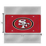 NFL San Francisco 49ers Laser Cut License Plate Tag Fan Gear NFL San Francisco 49ers