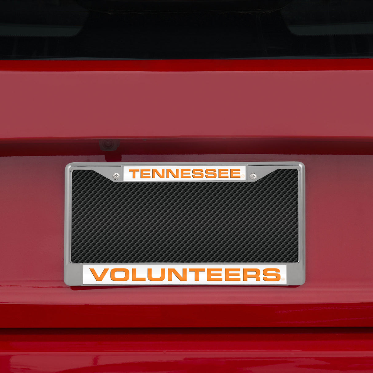 NCAA Tennessee Volunteers Laser Cut Chrome License Plate Frame Fan Gear NCAA Tennessee Volunteers