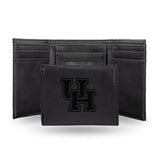 NCAA Houston Cougars Laser Engraved Tri-Fold Wallet Fan Gear NCAA Houston Cougars
