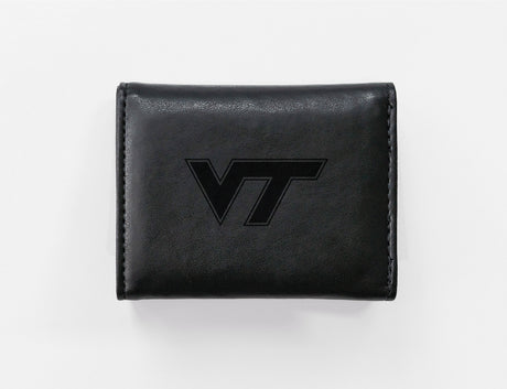 NCAA Virginia Tech Hokies Laser Engraved Tri-Fold Wallet Fan Gear NCAA Virginia Tech Hokies