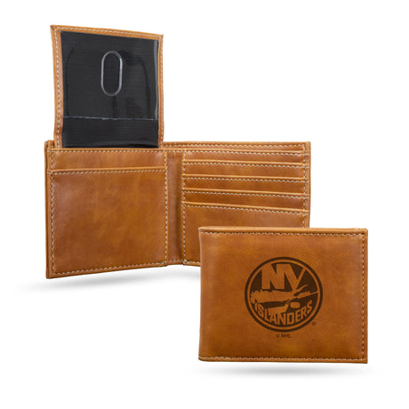 NHL New York Islanders Laser Engraved Billfold Fan Gear NHL New York Islanders