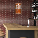 NCAA Texas Longhorns Large Metal Sign Fan Gear NCAA Texas Longhorns