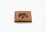 NCAA Iowa Hawkeyes Laser Engraved Bill-Fold Fan Gear NCAA Iowa Hawkeyes