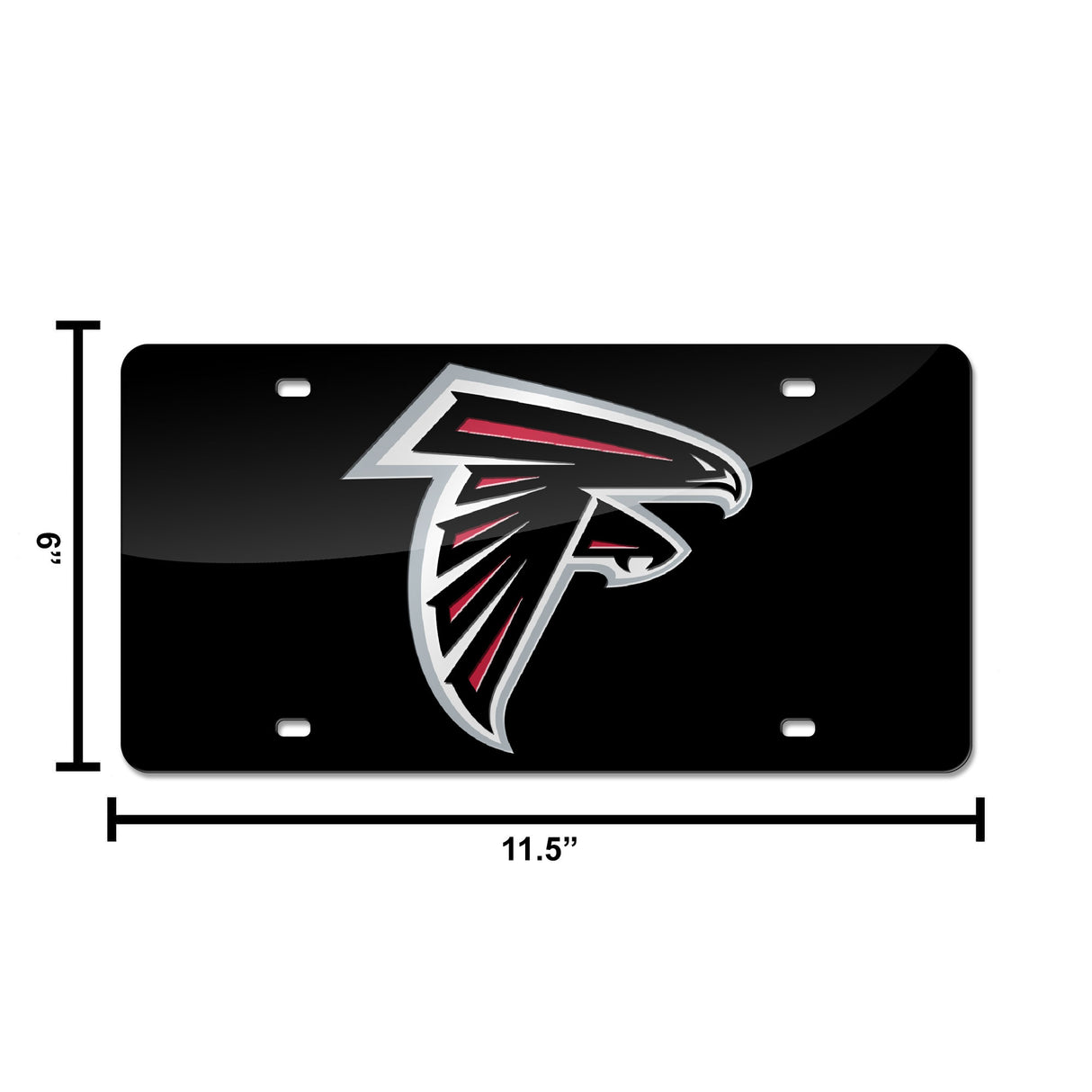 NFL Atlanta Falcons Laser Cut License Plate Tag Fan Gear NFL Atlanta Falcons