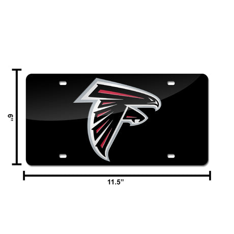 NFL Atlanta Falcons Laser Cut License Plate Tag Fan Gear NFL Atlanta Falcons