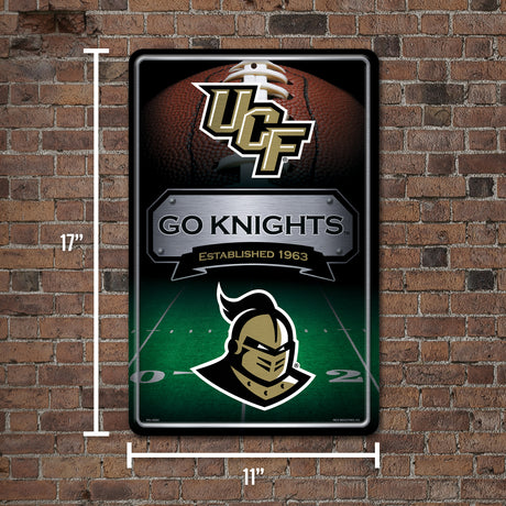 NCAA Central Florida Knights - UCF Large Metal Sign Fan Gear NCAA Central Florida Knights