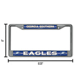 NCAA Georgia Southern Eagles Chrome Glitter License Plate Frame Fan Gear NCAA Georgia Southern Eagles