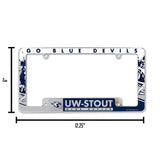 NCAA Wisconsin-Stout Blue Devils All Over Chrome Frame Fan Gear NCAA Wisconsin-Stout Blue Devils