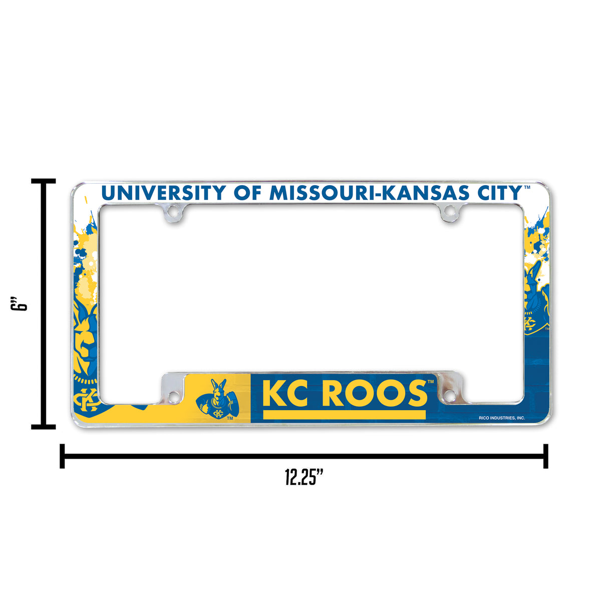 NCAA Missouri-Kansas City Kangaroos All Over Chrome Frame Fan Gear NCAA Missouri-Kansas City Kangaroos