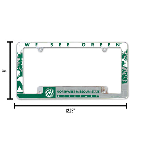 NCAA Northwest Missouri State Bearcats All Over Chrome Frame Fan Gear NCAA Northwest Missouri State Bearcats