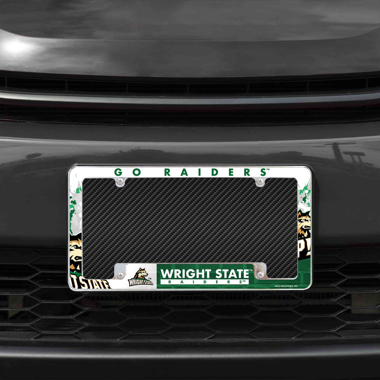 NCAA Wright State Raiders All Over Chrome Frame Fan Gear NCAA Wright State Raiders